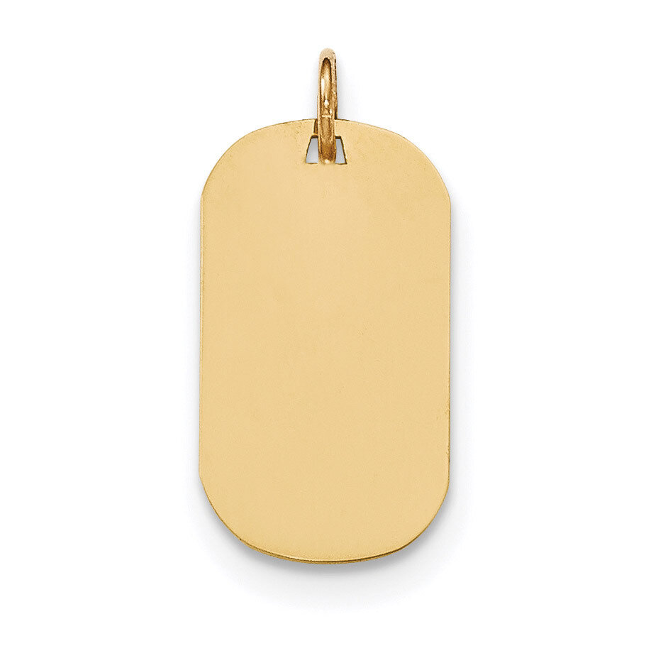 0.013 Gauge Engravable Dog Tag Disc Charm 14k Gold Plain XM550/13, MPN: XM550/13, 191101456374