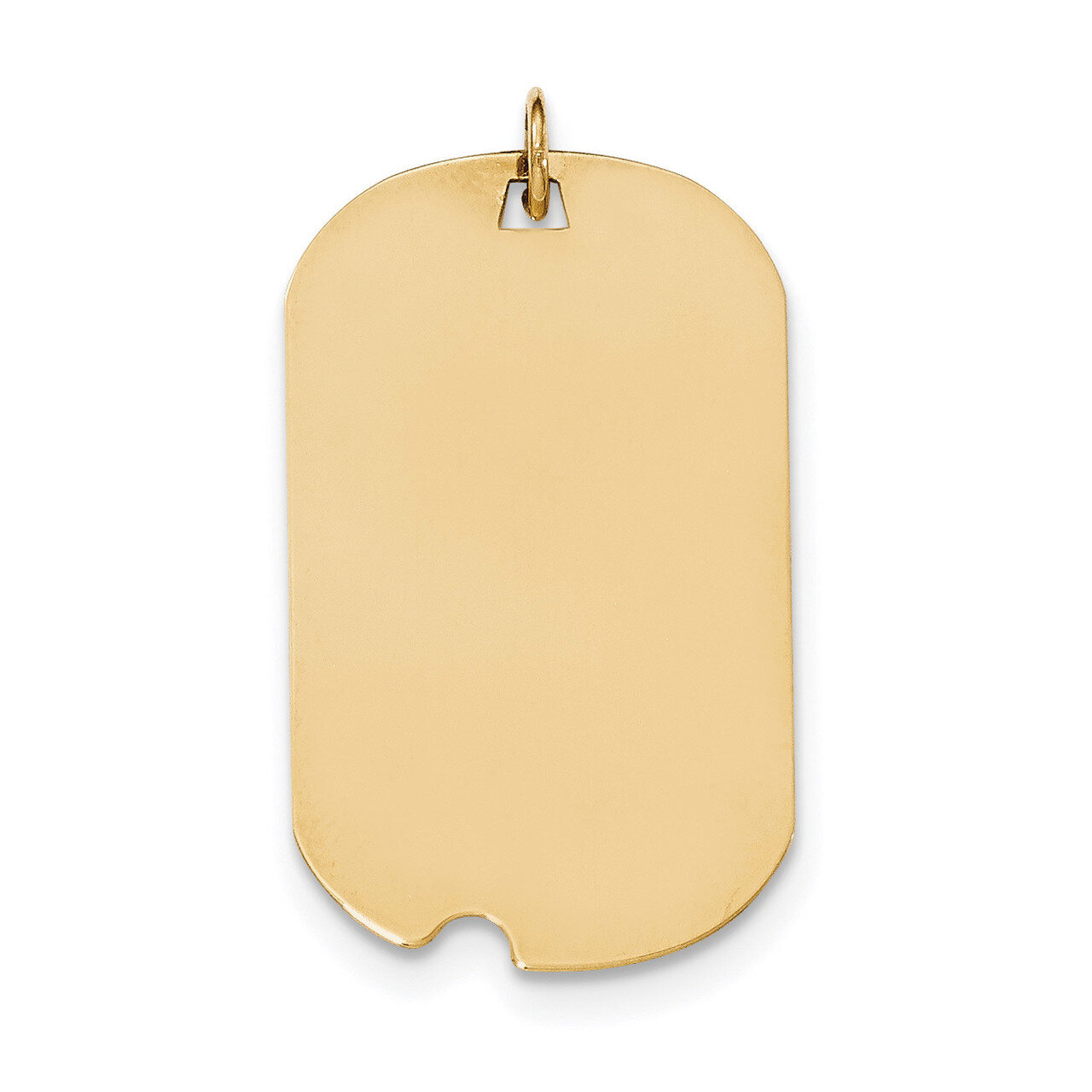 0.018 Gauge Engravable Dog Tag with Notch Disc Charm 14k Gold Plain XM564/18, MPN: XM564/18, 191101…