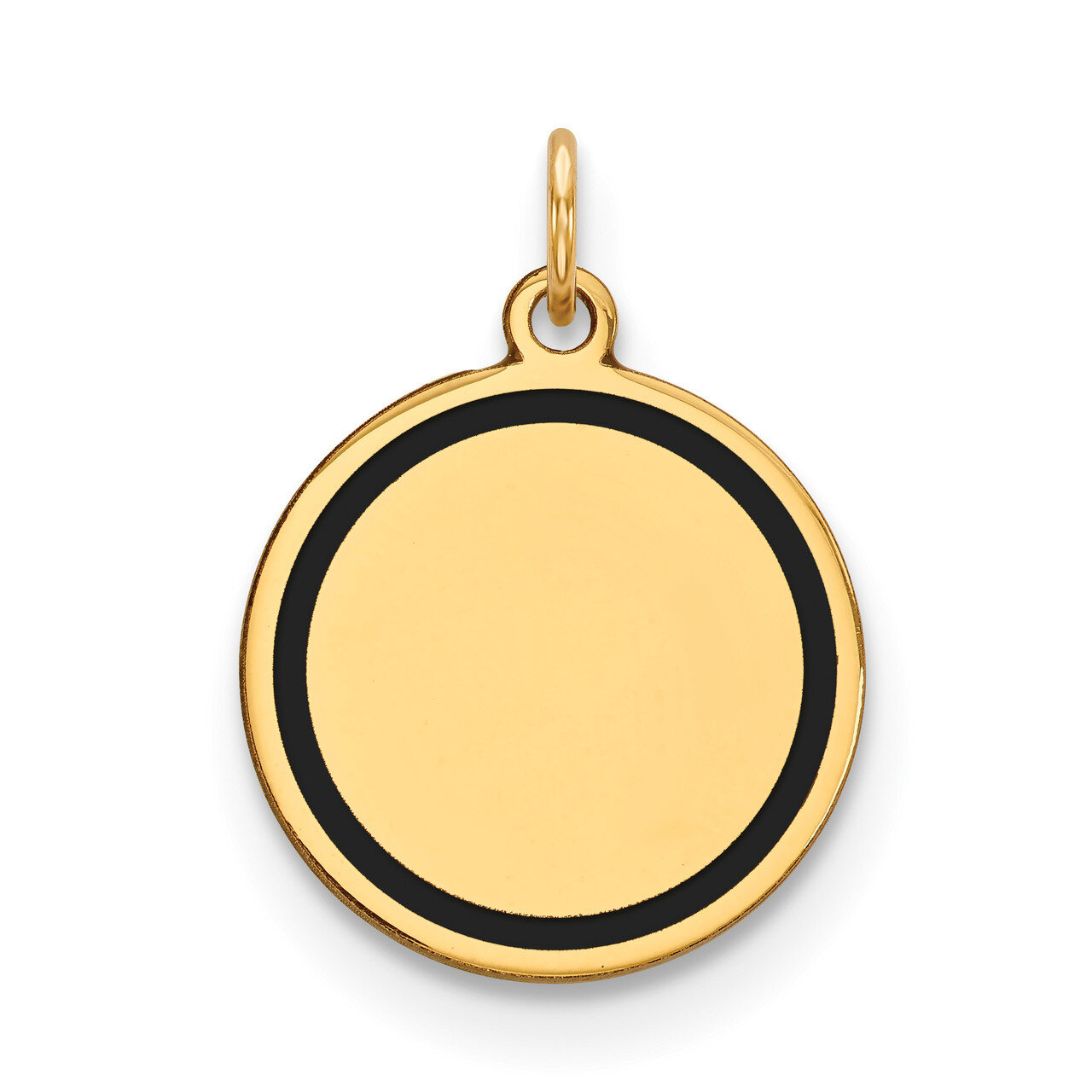 Enamel .027 Gauge Circular Engravable Disc Charm 14k Gold XM611/27, MPN: XM611/27, 883957327211