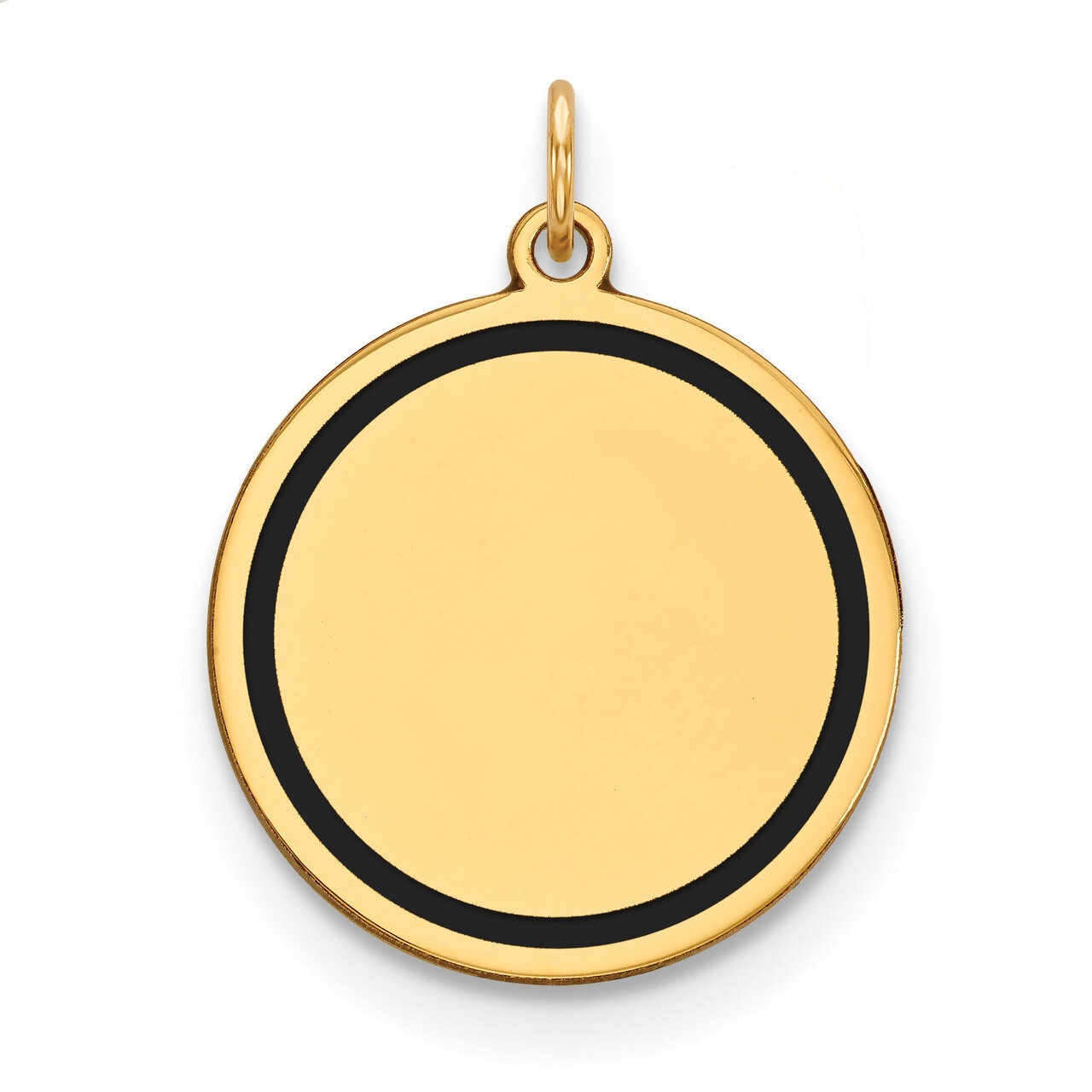Enamel .027 Gauge Circular Engravable Disc Charm 14k Gold XM613/27, MPN: XM613/27, 883957167046