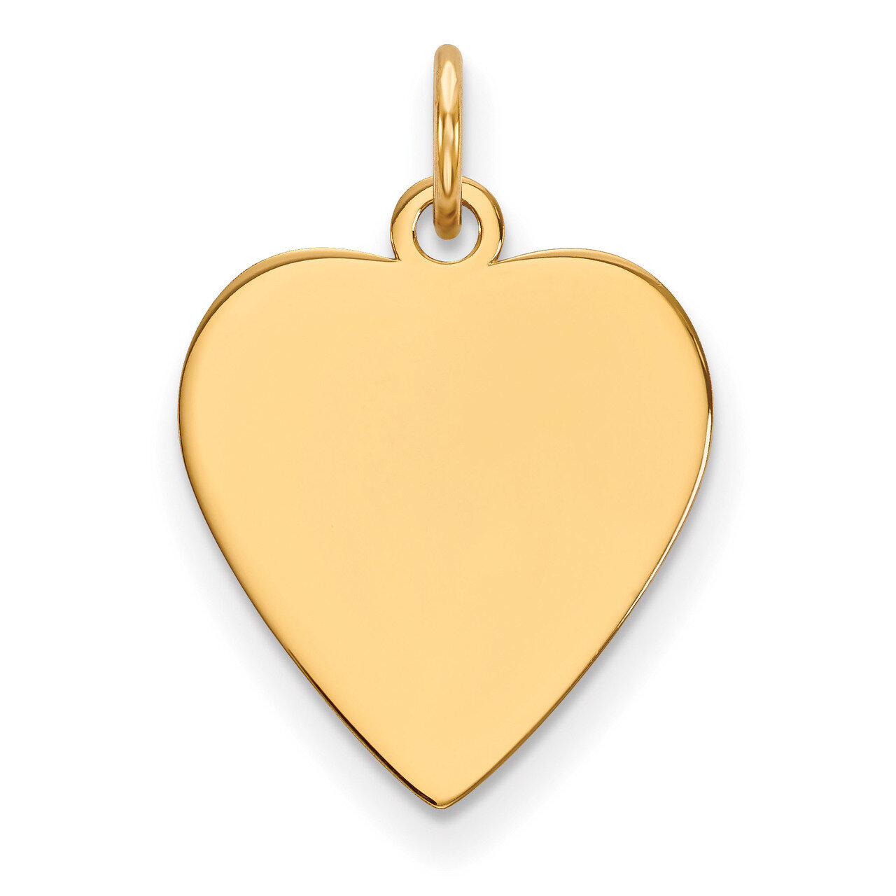 0.011 Gauge Heart Engravable Disc Charm 14k Gold Plain XM622/11, MPN: XM622/11, 883957958453