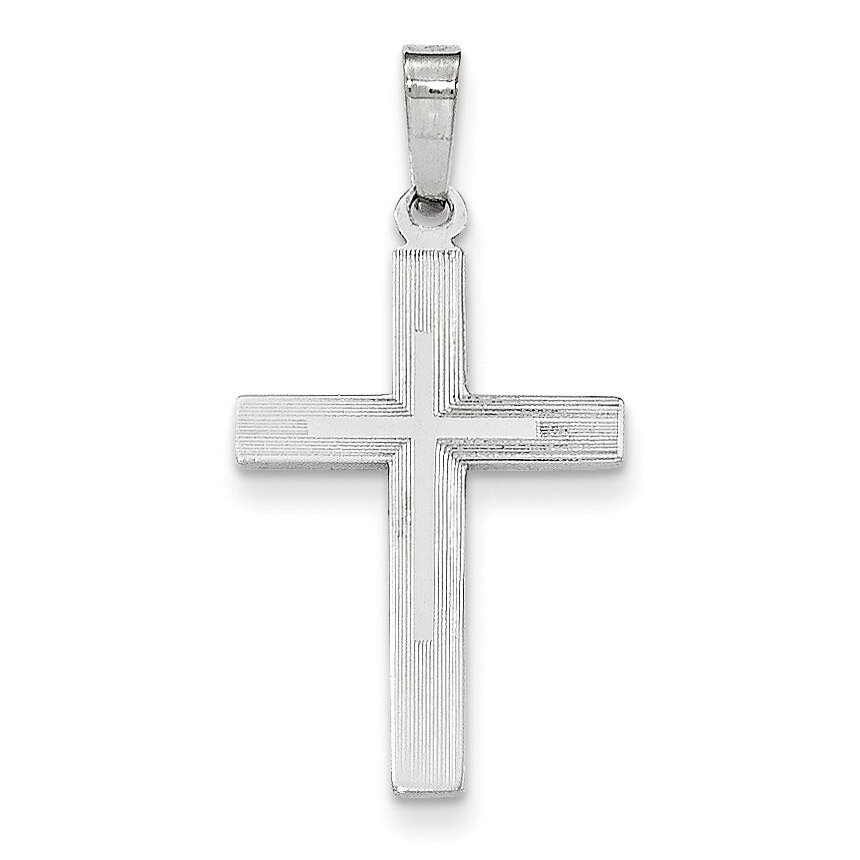 Brushed and Polished Latin Cross Pendant 14k white Gold XR1415, MPN: XR1415, 191101365706