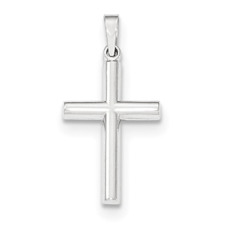 Brushed and Polished Hollow Latin Cross Pendant 14k white Gold XR1436, MPN: XR1436, 191101362217
