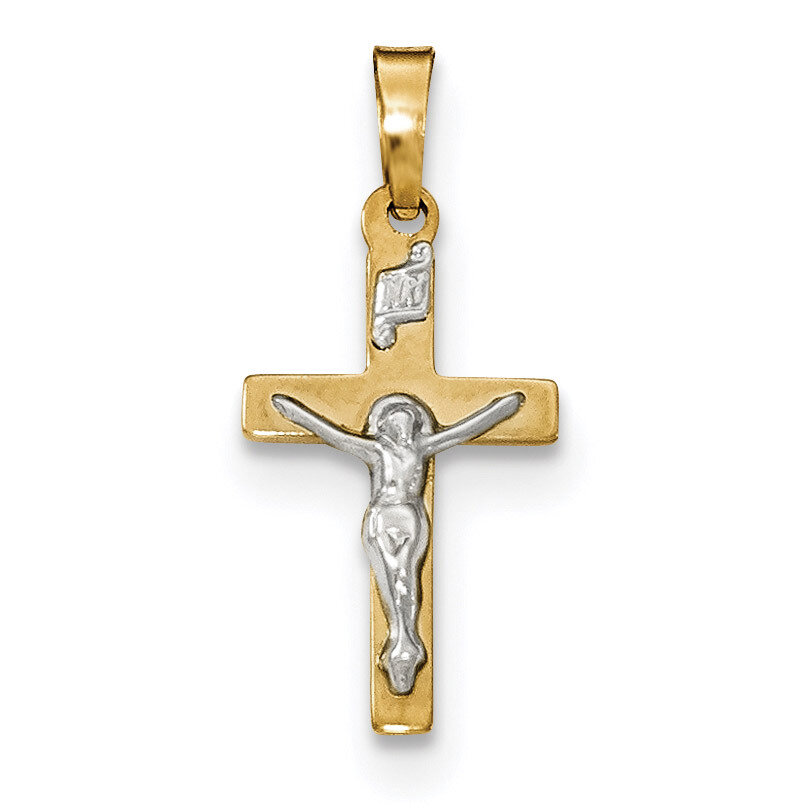 INRI Crucifix Cross Pendant 14k Gold Polished XR1496, MPN: XR1496, 191101458002