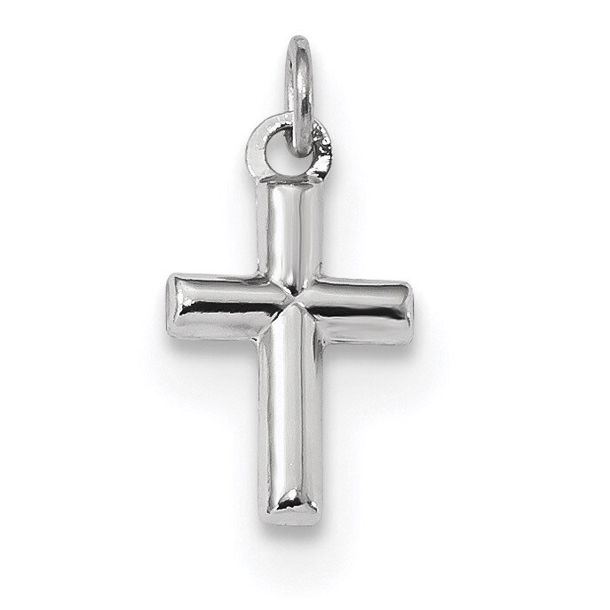 Polished Cross Pendant 14k white Gold XR1551, MPN: XR1551, 886774105352