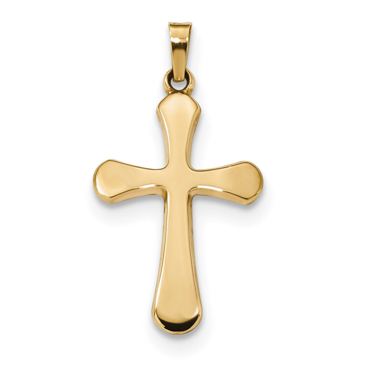 Polished Rounded Cross Pendant 14k Gold XR1554, MPN: XR1554, 883957950211