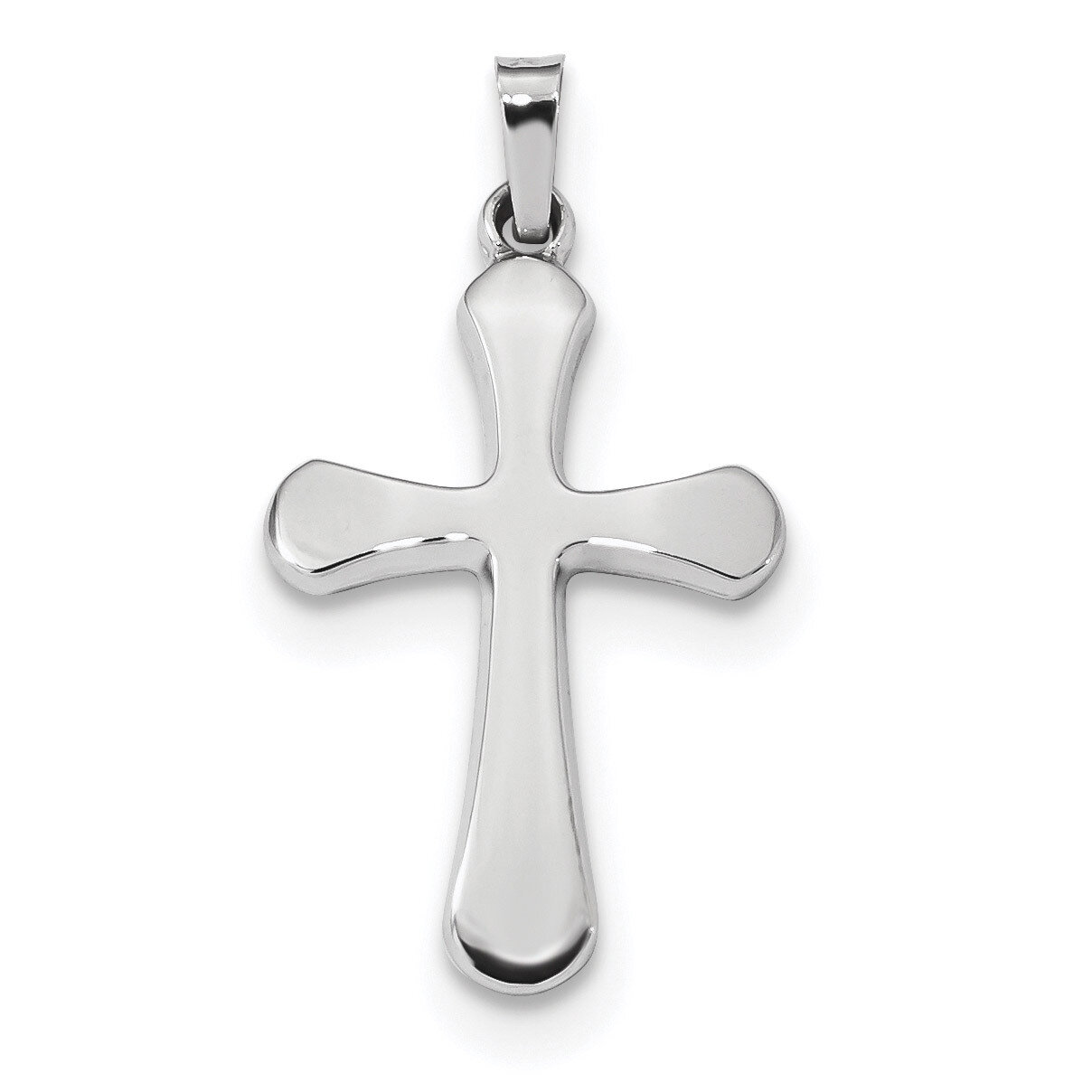 Polished Rounded Cross Pendant 14k white Gold XR1555, MPN: XR1555, 883957950259