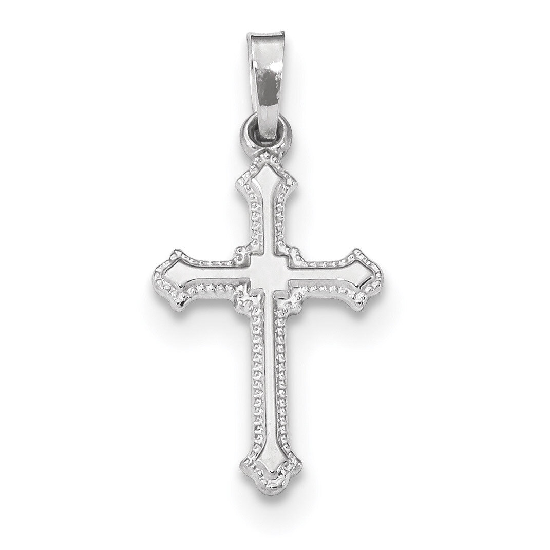 Polished Cross Pendant 14k white Gold XR1591, MPN: XR1591, 883957873534