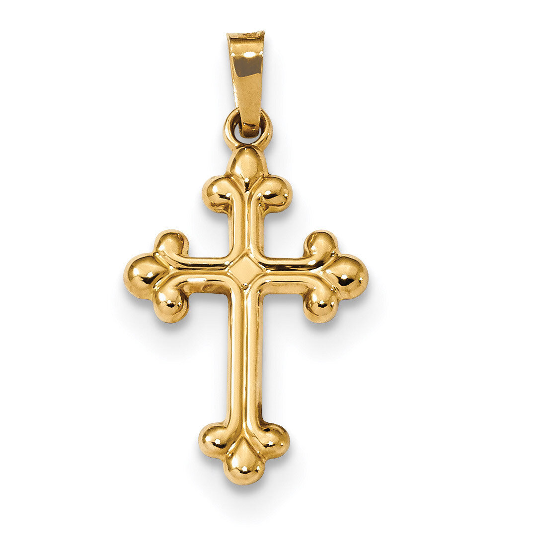 Budded Cross Pendant 14k Gold Polished XR1600, MPN: XR1600, 883957938066