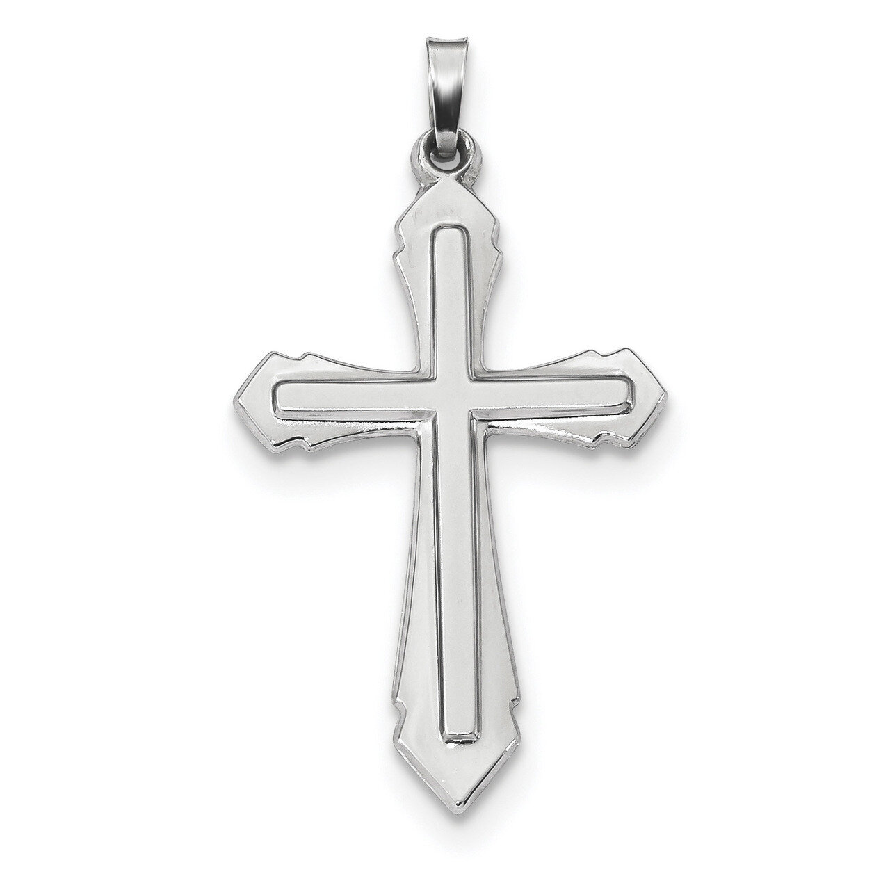 Polished and Satin Cross Pendant 14k white Gold XR1619, MPN: XR1619, 883957731452