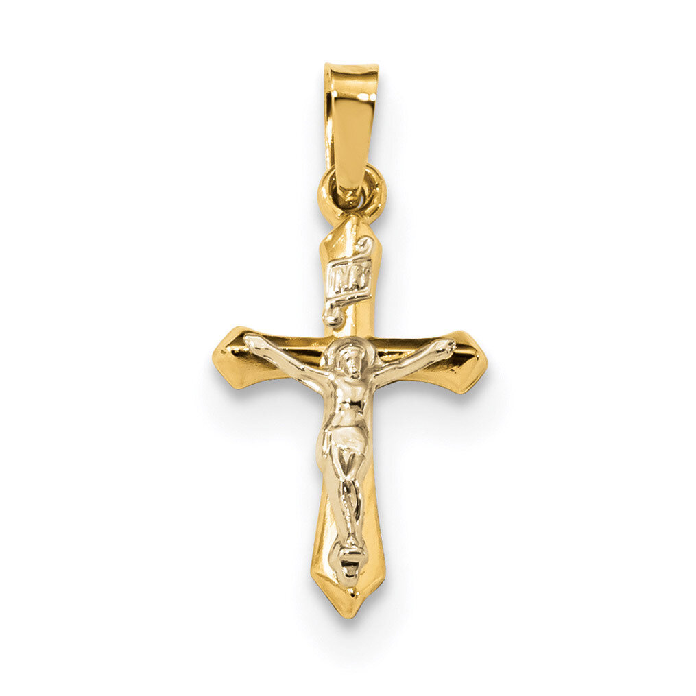Polished INRI Crucifix Pendant 14k Two-Tone Gold XR1630, MPN: XR1630, 883957773391