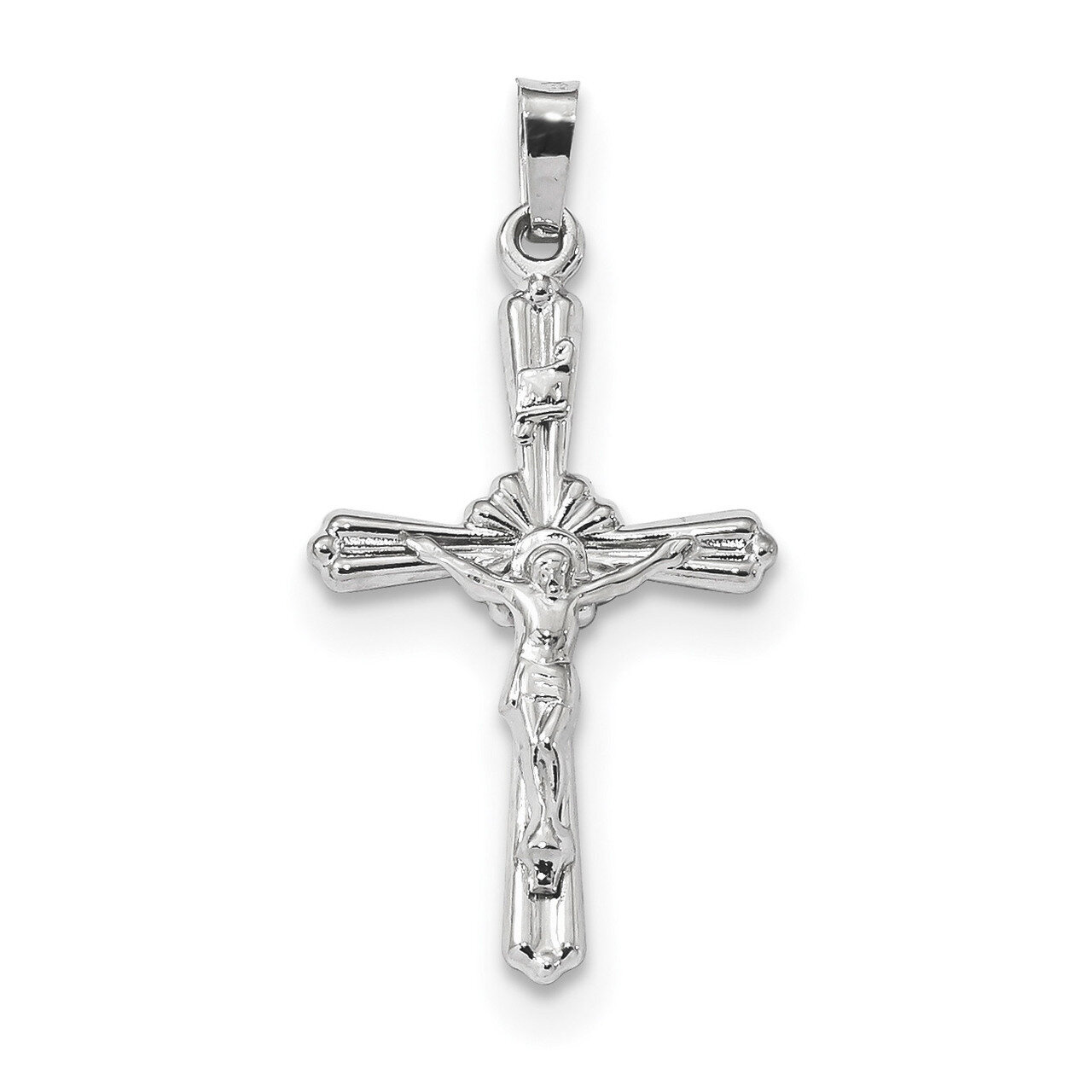 Polished INRI Crucifix Pendant 14k white Gold XR1649, MPN: XR1649, 883957957746
