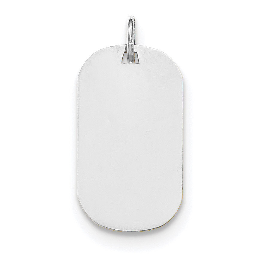 Plain .027 Gauge Engravable Dog Tag Disc Charm 14k white Gold XWM619/27, MPN: XWM619/27, 1911014541…