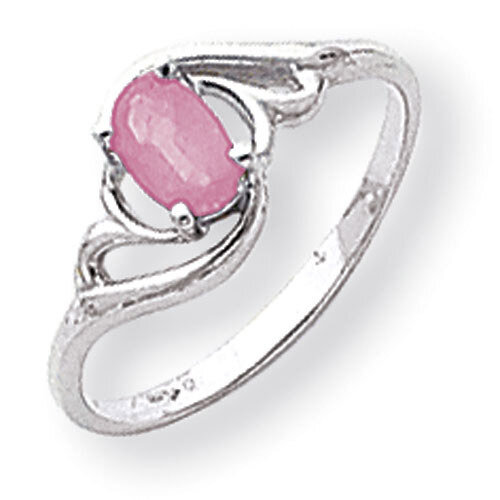 Pink Sapphire Ring 14k white Gold 6x4mm Oval Y2094SP, MPN: Y2094SP, 883957709147