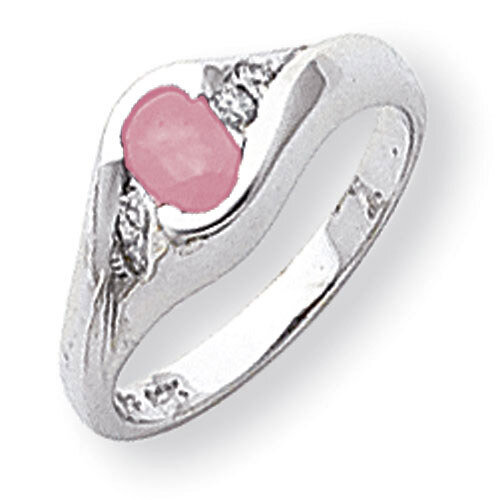 Pink Sapphire Diamond Ring 14k white Gold 6x4mm Oval Y2107SP/A, MPN: Y2107SP/A, 883957709048