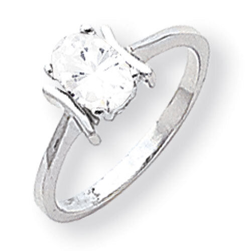 Cubic Zirconia Ring 14k white Gold 7x5mm Oval Y2220CZ Diamond, MPN: Y2220CZ, 883957552576
