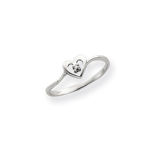 Diamond heart Ring 14k white Gold Y4172AAA, MPN: Y4172AAA, 191101632471