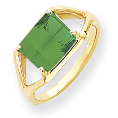 9x7mm Emerald Cut Mount Saint Helens Ring 14k Gold Y4538MS