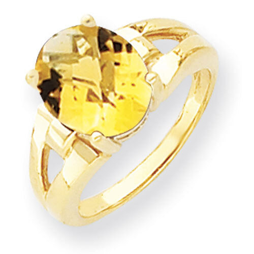 Citrine Ring 14k Gold 11x9mm Oval Y4546CI, MPN: Y4546CI, 883957438979