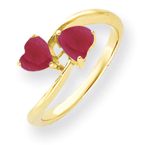 5mm Heart Created Ruby Ring 14k Gold Y4584CR, MPN: Y4584CR, 883957445083