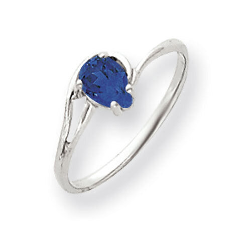 Sapphire Ring 14k white Gold 6x4mm Pear Y4627S, MPN: Y4627S, 883957470955
