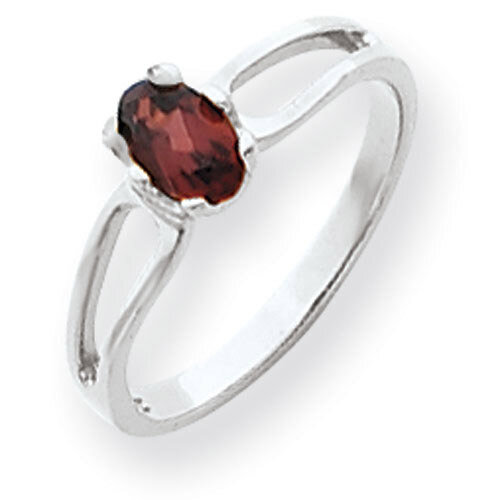 Garnet Ring 14k white Gold 6x4mm Oval Y4634GA, MPN: Y4634GA, 883957564692