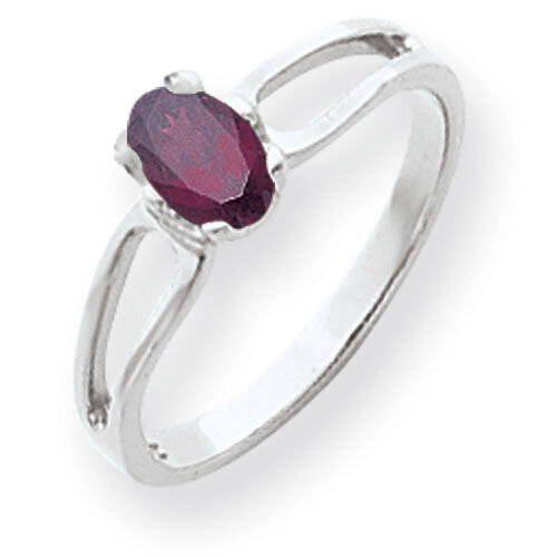 Rhodolite Garnet Ring 14k white Gold 6x4mm Oval Y4634RG, MPN: Y4634RG, 883957565231