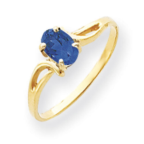 Sapphire Ring 14k Gold 6x4mm Oval Y4648S, MPN: Y4648S, 883957561950