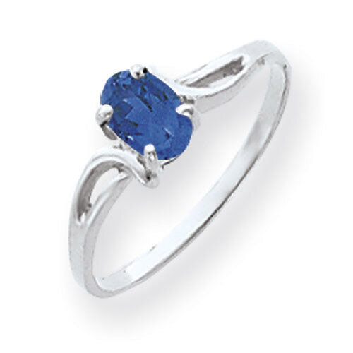 Sapphire Ring 14k white Gold 6x4mm Oval Y4649S, MPN: Y4649S, 883957565408