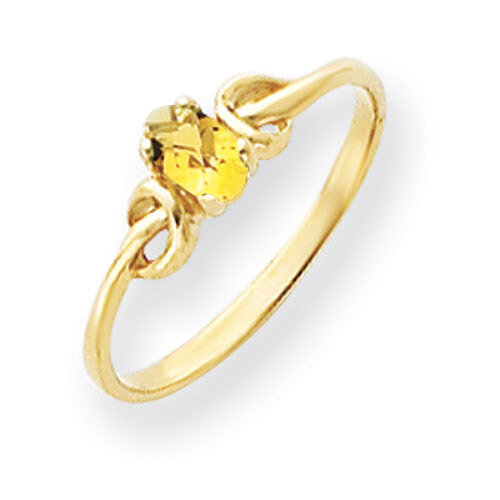 Citrine Ring 14k Gold 5x3mm Oval Y4650CI, MPN: Y4650CI, 883957559933
