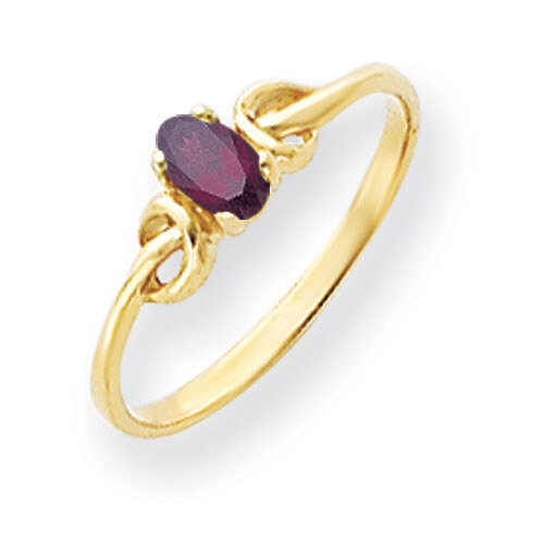 Rhodolite Garnet Ring 14k Gold 5x3mm Oval Y4650RG, MPN: Y4650RG, 883957560168