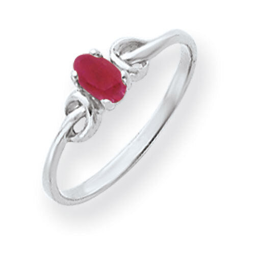 Ruby Ring 14k white Gold 5x3mm Oval Y4651R, MPN: Y4651R, 883957563725