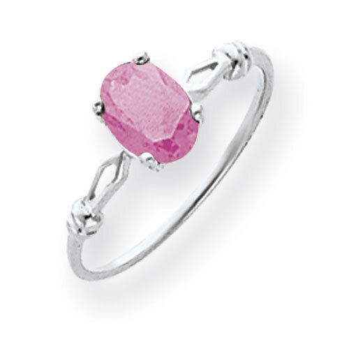 Pink Tourmaline Ring 14k white Gold 7x5mm Oval Y4655PT, MPN: Y4655PT, 883957566559