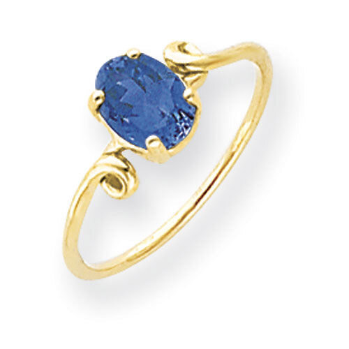 Tanzanite Ring 14k Gold 7x5mm Oval Y4663T, MPN: Y4663T, 883957563381