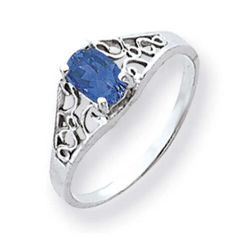 Tanzanite Ring 14k white Gold 6x4mm Oval Y4676T, MPN: Y4676T, 883957590646