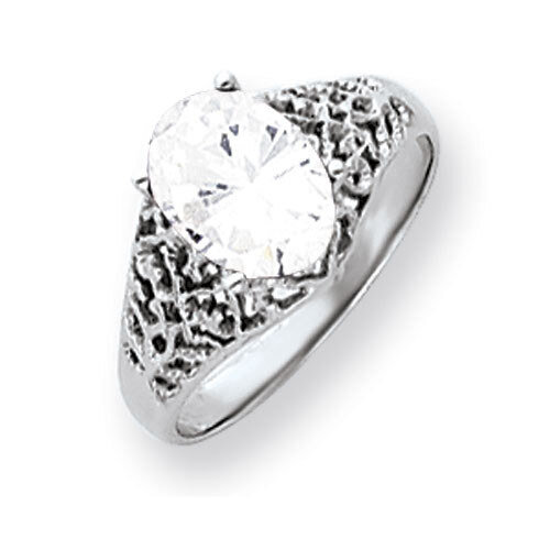 Cubic Zirconia Ring 14k white Gold 8x6mm Oval Y4697CZ Diamond, MPN: Y4697CZ, 883957593005