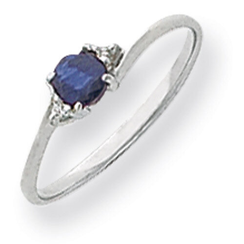 4mm Sapphire Diamond Ring 14k white Gold Y4713S/A, MPN: Y4713S/A, 883957602868