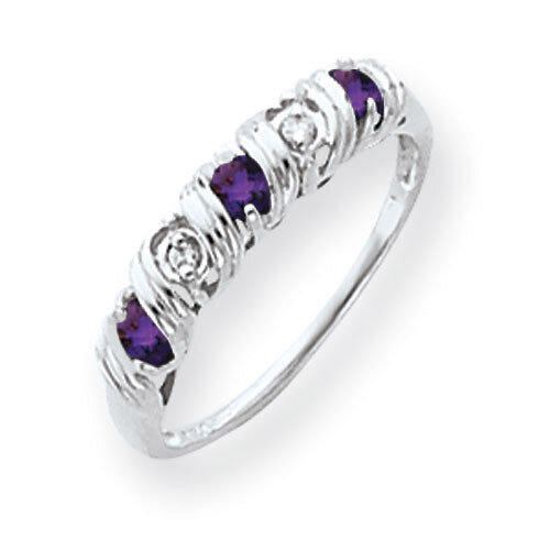 2.75mm Amethyst Diamond Ring 14k white Gold Y4719AM/A, MPN: Y4719AM/A, 883957600833