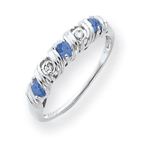 2.75mm Tanzanite Diamond Ring 14k white Gold Y4719T/A, MPN: Y4719T/A, 883957601182