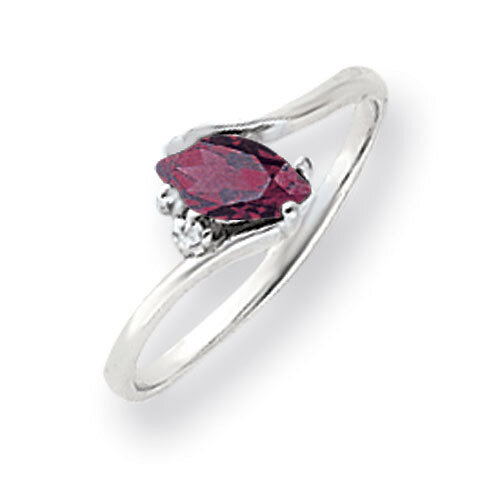 Rhodolite Garnet Diamond Ring 14k white Gold 7x3.5mm Marquise Y4746RG/A, MPN: Y4746RG/A, 8839576069…
