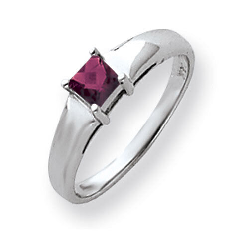 Rhodolite Garnet Ring 14k white Gold 4mm Princess Cut Y4780RG, MPN: Y4780RG, 883957667379