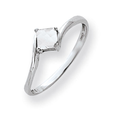 Cubic Zirconia Ring 14k white Gold 4mm Princess Cut Y4785CZ Diamond, MPN: Y4785CZ, 883957667164