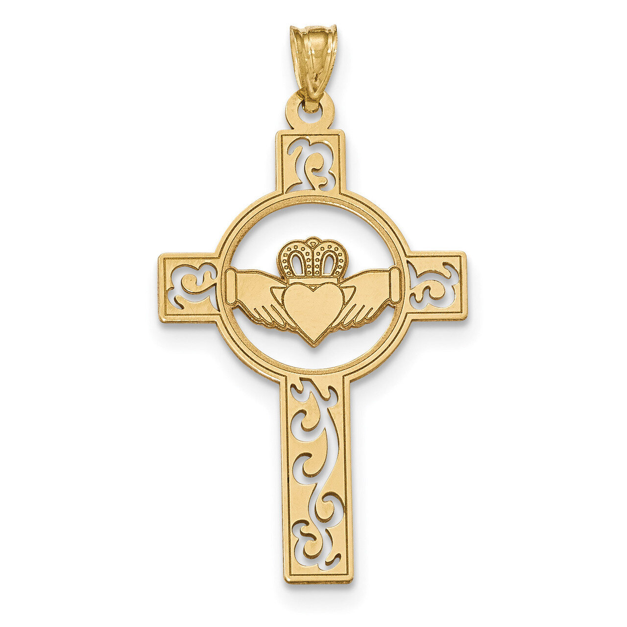 Laser Cut Charm 14k Gold YC1207, MPN: YC1207, 191101454196