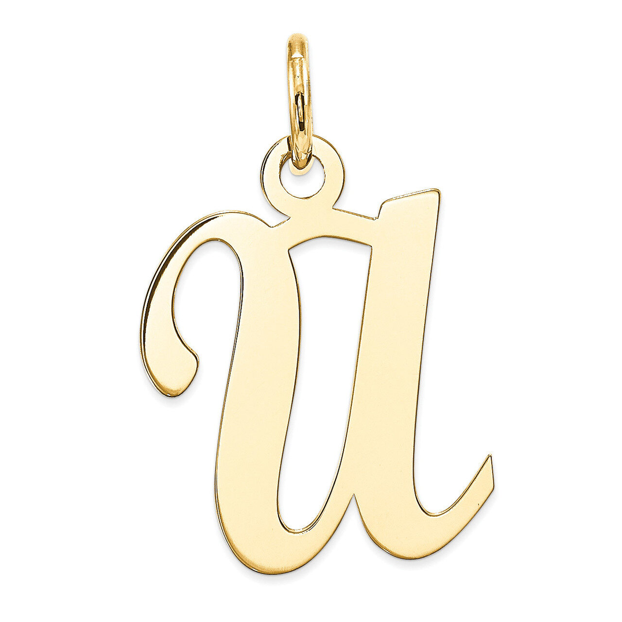 Initial U Charm 14k Gold YC248U, MPN: YC248U, 191101364273