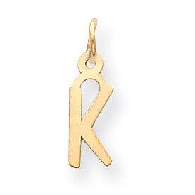 Initial K Charm 14k Gold Small Slanted Block YC644K, MPN: YC644K, 886774136356