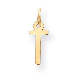 Initial T Charm 14k Gold Small Slanted Block YC644T, MPN: YC644T, 886774136431