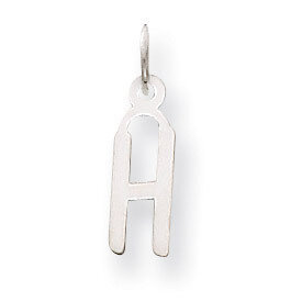 Small Slanted Block Initial H Charm Pendant 14k white Gold YC645H, MPN: YC645H, 191101634239