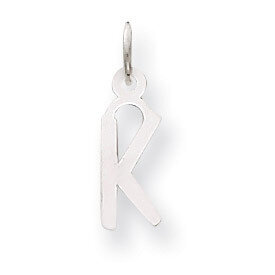Small Slanted Block Initial K Charm Pendant 14k white Gold YC645K, MPN: YC645K, 191101634260
