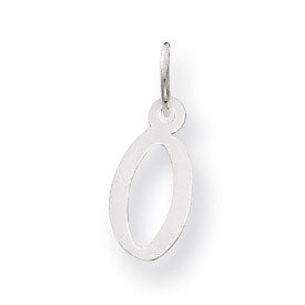 Small Slanted Block Initial O Charm Pendant 14k white Gold YC645O, MPN: YC645O, 191101634307