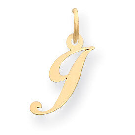 Initial J Charm 14K Gold Small Fancy Script YC650J, MPN: YC650J, 886774136561
